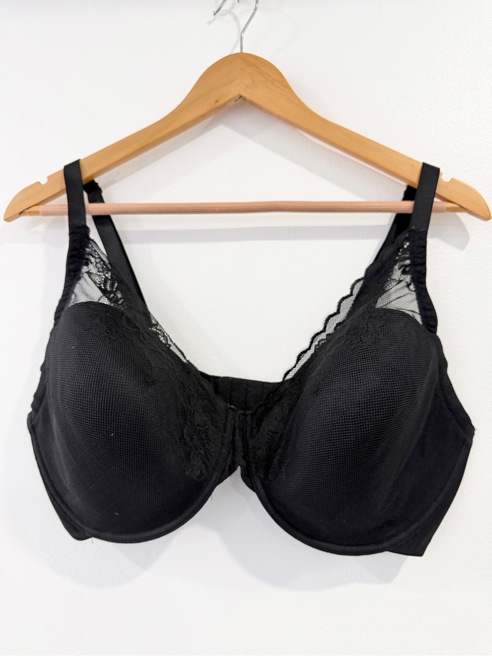 Natori Contour Underwire Lace Bra Black 38G